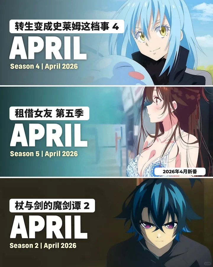 4月顶级动漫阵容解析 - ACGFav